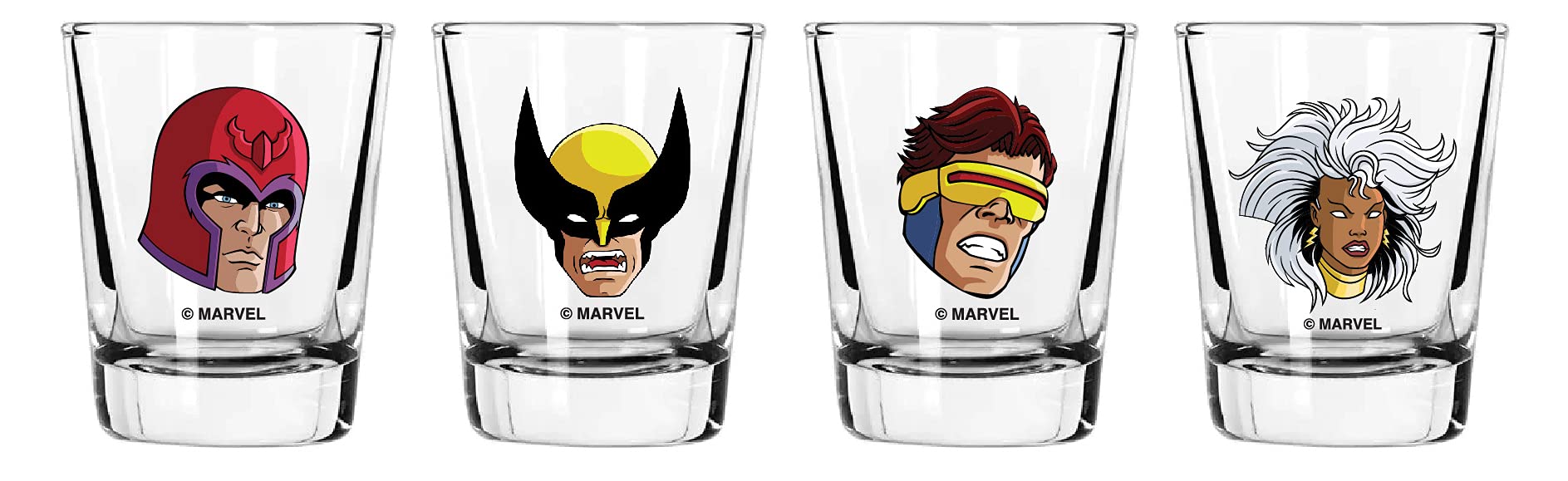 Amazon.com | Marvel Glass Set - X-Men 90's - 2 oz. Glass Capacity